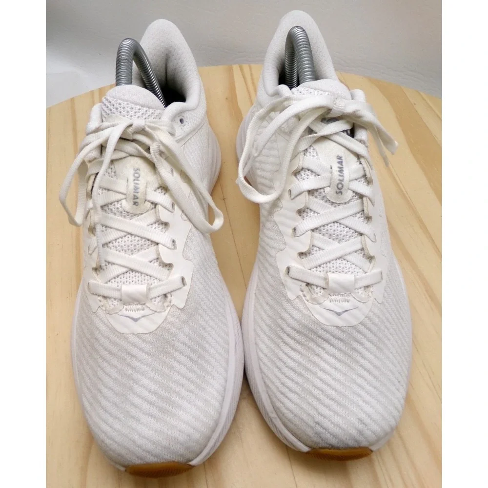 Hoka One One Solimar Running Shoes Womens White Size 8 B Sneakers 1123075